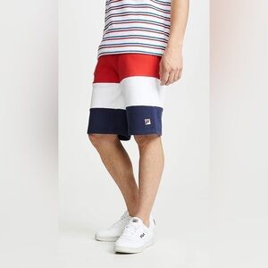 Men's Fila Alanzo Shorts Soft Fleece Hand Pockets Drawstring size 18 (men's S/m)